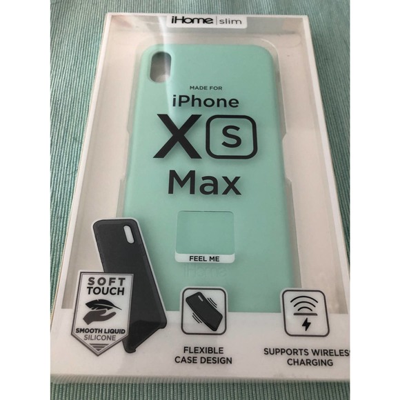 NEW iHome iPhone Xs Max case NIB soft touch mint - Picture 2 of 4